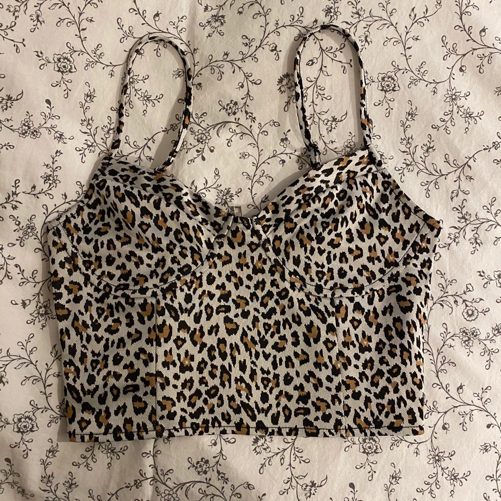 Forever 21 cheetah print top!